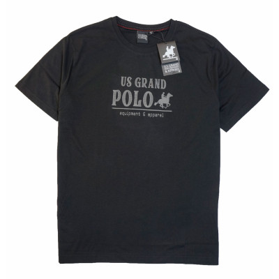 Ανδρικό tshirt U.S. GRAND POLO equipment & apparel UST695 black