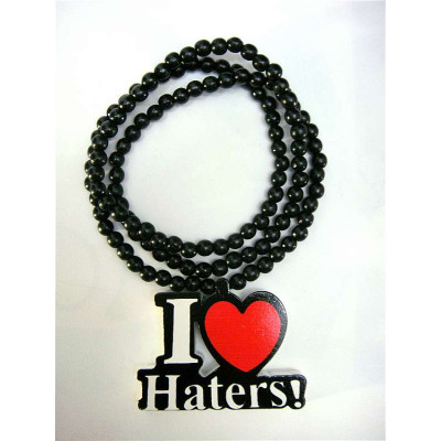 necklace I LOVE HATERS