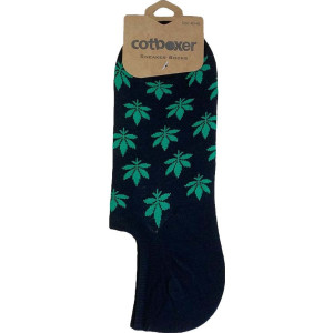 Ανδρικό Κάλτσες Σοσόνια cotboxer Cannabis Μαύρο