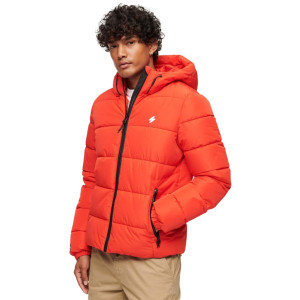 Superdry Ανδρικό Μπουφάν Hooded Sports Puffr Jacket M5011827A 60I BRIGHTED RED 