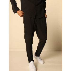 MAGICBEE COUTURE RELAXED FIT TROUSERS - MB3350 BLACK