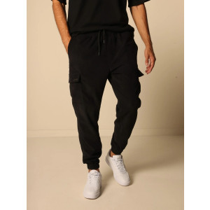 MAGICBEE COUTURE COZY CARGO PANTS - MB3351 BLACK