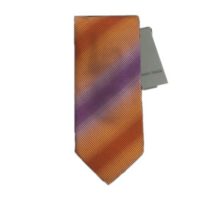 MAKIS TSELIOS Μεταξωτή γραβάτα 8,5 cm orange-purple DU663 M8416.3