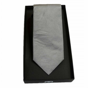 MAKIS TSELIOS Μεταξωτή γραβάτα 8,5 cm GREY LUREX DU694 A8604.3