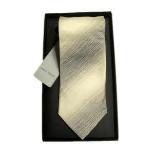 MAKIS TSELIOS Μεταξωτή γραβάτα 8,5 cm beige DU693 B8406.3