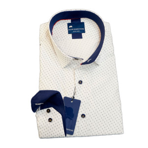 Ανδρικό πουκάμισο FRANK BARRYMORE FB110 51603.1 WHITE
