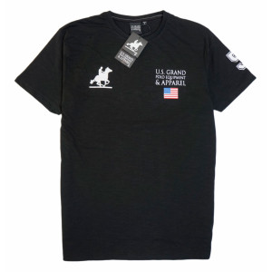 Ανδρικό tshirt U.S. GRANDE POLO equipment & apparel UST331 BLACK