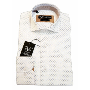 Ανδρικό πουκάμισο 19V69 Versace 11.31 Τ2535-V5 WHITE