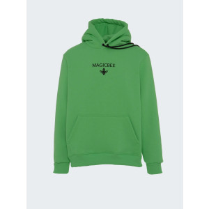 MAGICBEE EMBROIDERED LOGO HOODIE - NEON GREEN MB 23500