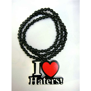 necklace I LOVE HATERS