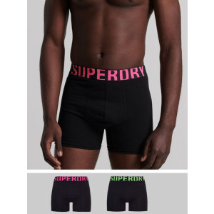 Ανδρικά Εσώρουχα Superdry | D1 Boxer 2pack | Mens Underwear Black M3110340A-6PJ