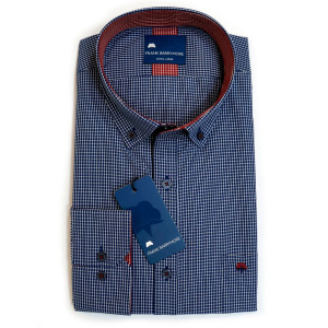 Ανδρικό πουκάμισο FRANK BARRYMORE FB102-31515.1  BLUE 70%cot