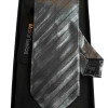 MAKIS TSELIOS Μεταξωτή γραβάτα 8,5 cm ασημί μεταλιζε DU614 A8618.1