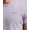 SUPERDRY OL VINTAGE EMBROIDERY TEE M1011245A B3L PALE LILAC MARL